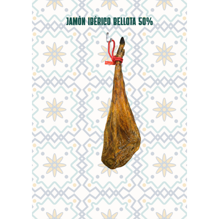 Jamón ibérico bellota 50% 7,5-8 kg | Cárnicas Justo