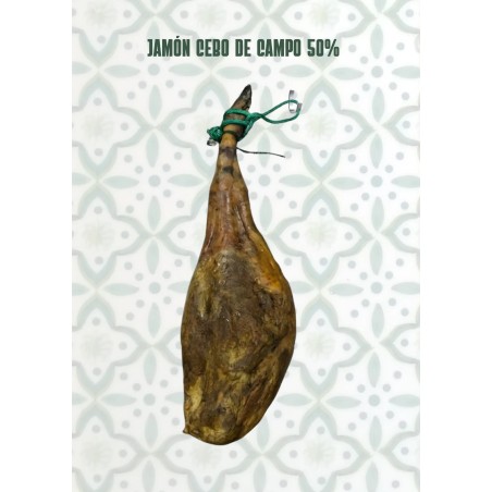 Jamón ibérico cebo campo 50% 7,5-8 kg | Cárnicas Justo